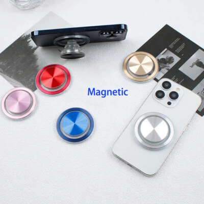 CELLONG For iPhone 12-17 Magsafe Magnetic Metallic Pop-Up Phone Socket Grip Stand Holder