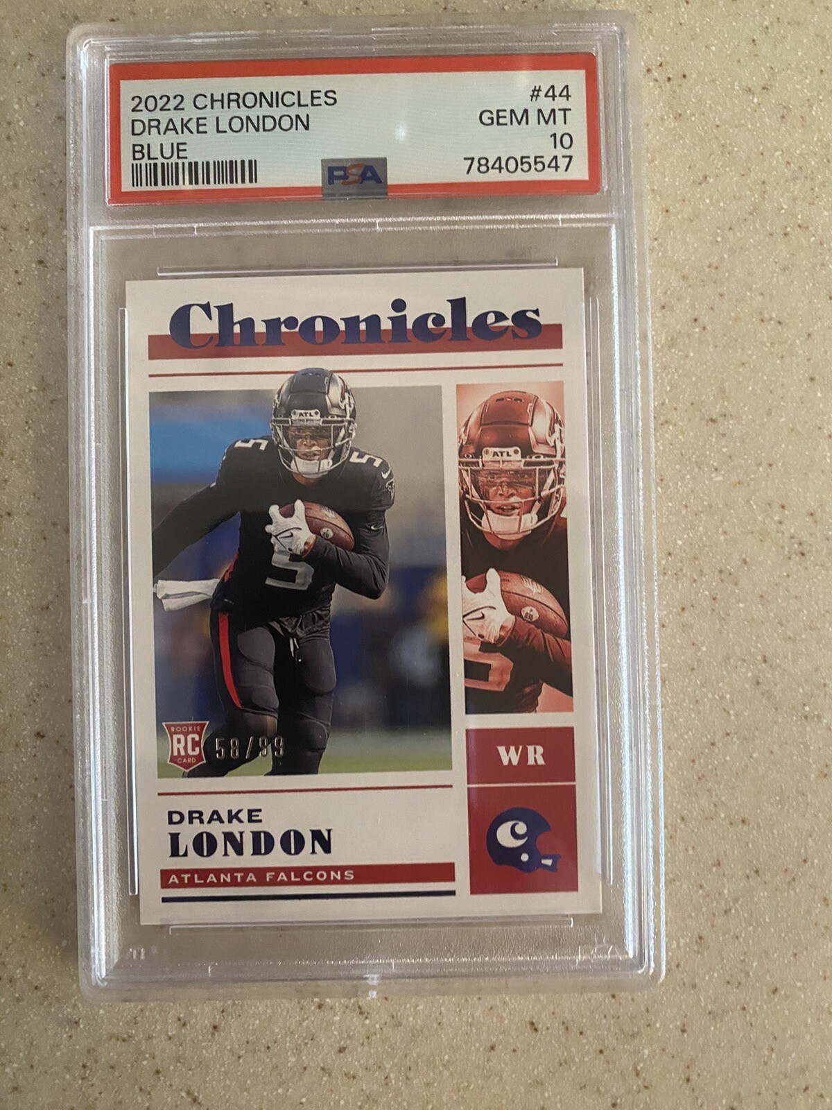 Drake London Panini Chronicles #44 Blue