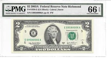2003A Richmond $2 FRN (EA Block) PMG 66 EPQ Gem Uncirculated