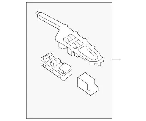 Genuine Kia Window Switch 93570 D4000AK5