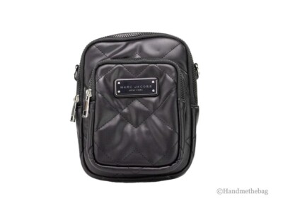 Marc Jacobs Pillow Small Black Quilted Smooth Leather Crossbody