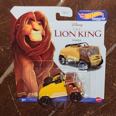 Hot Wheels Character Cars Disney The Lion King: (2023) SIMBA Die-Cast #HXC99