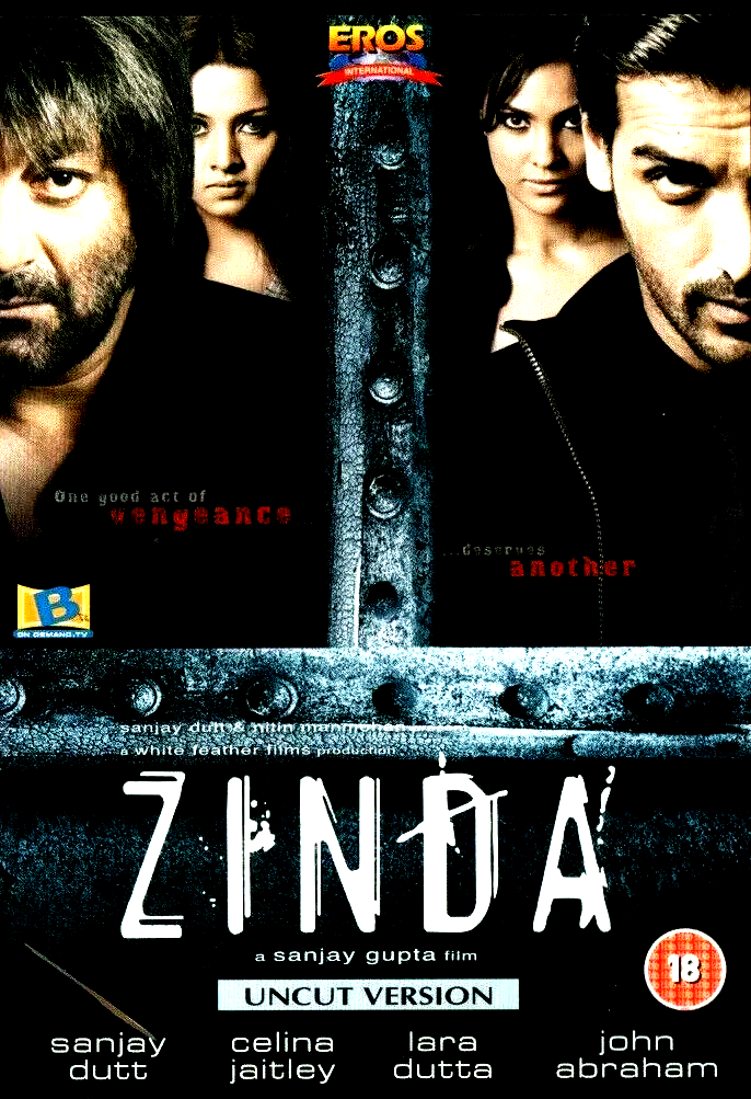 ZINDA  - SANJAY DUTT, CELINA JAITLEY, LARA DUTTA - BRAND NEW  EROS BOLLYWOOD DVD