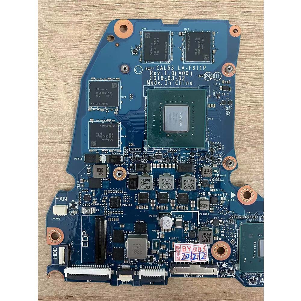 For Dell G3 3579 i7-8750H GTX1050 4G Motherboard LA-F611P 0MTN2C