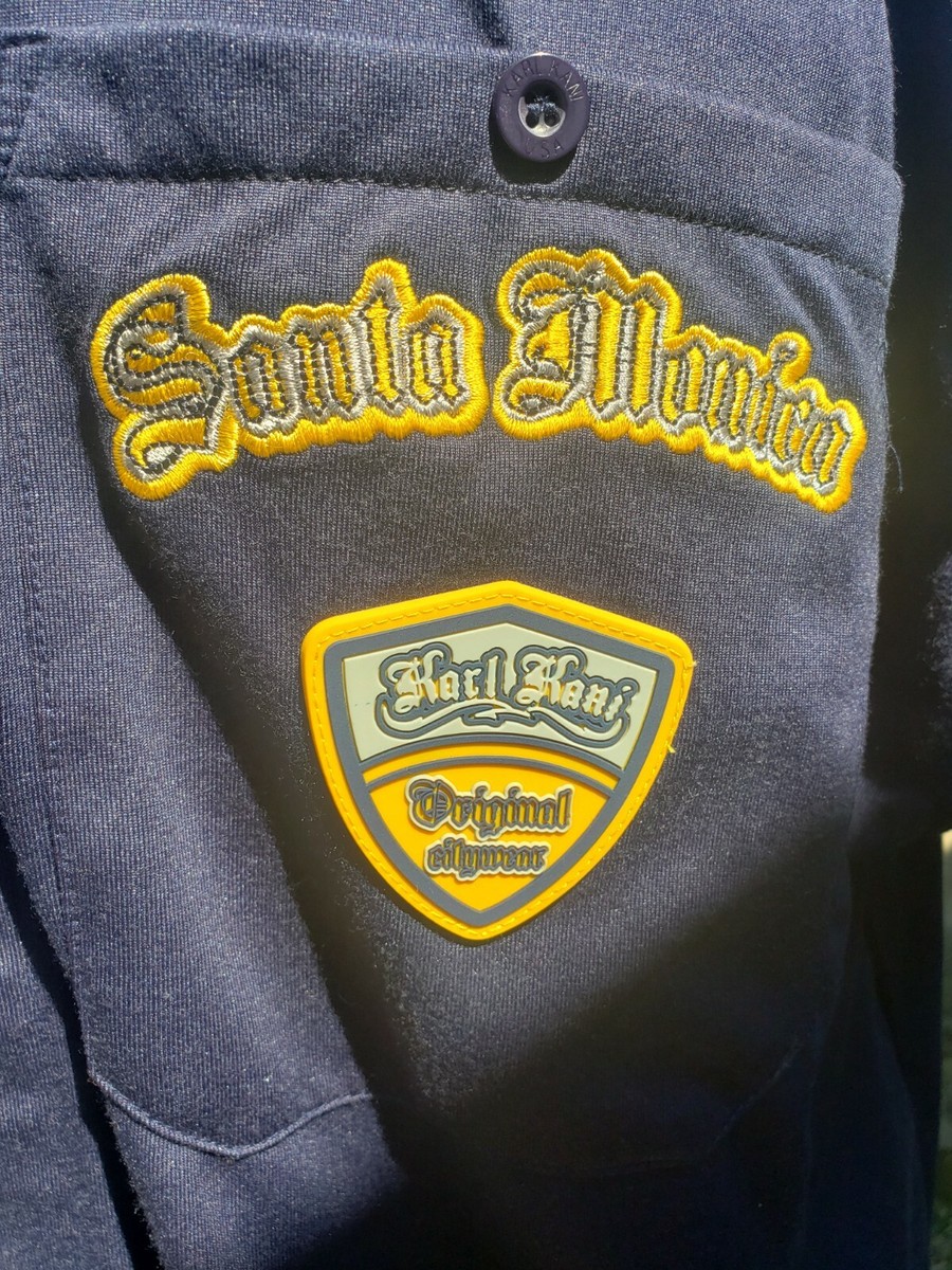 Vtg 90s KARL KANI Santa Monica Shirt ~ OLD SCHOOL Hip Hop