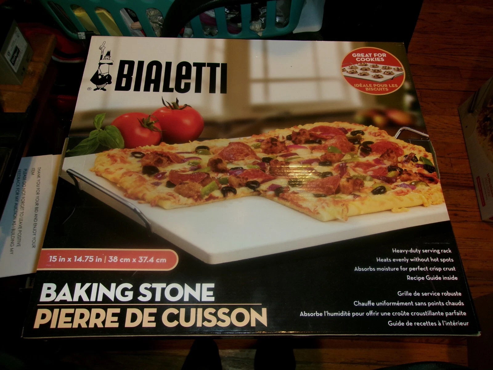 Bialleti: Baking Stone; 15" x 14.75" [New] (Ceramic) FOR HOMEMADE PIZZA, COOKIES
Opens in a new wind
