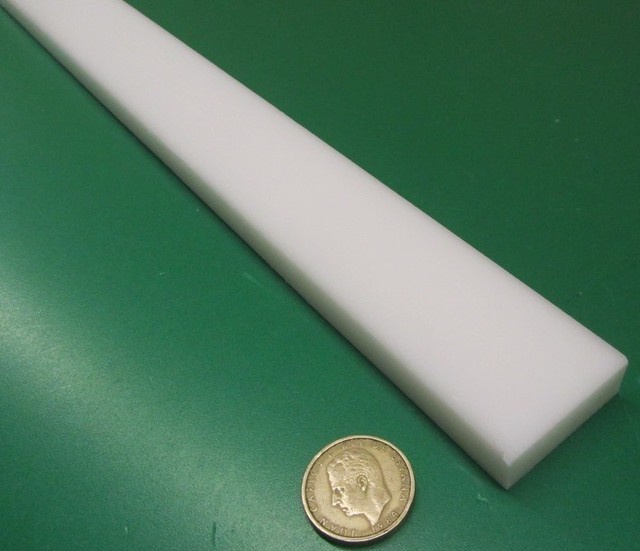 Delrin Acetal Bar 1/2" (.500") Thick x 1.50" Wide x 48" Long White eBay