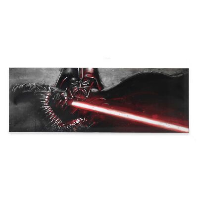 Open Road Brands Disney Star Wars Darth Vader Lightsaber Gallery Wrapped Canv...