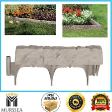 Border Stone 10 Ft. (12 In. Sections) Plastic Border Edging Lightweight Sections