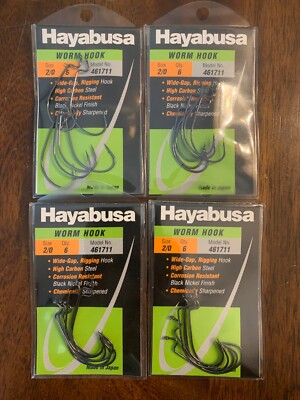 Hayabusa 2/0 Worm Hook 4 Packs