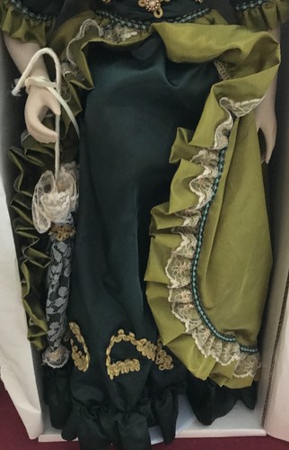VTG. LIANA BY TREASURES FOREVER Porcelain Victorian, 24" Doll. MINT/BOX. - Picture 9 of 23