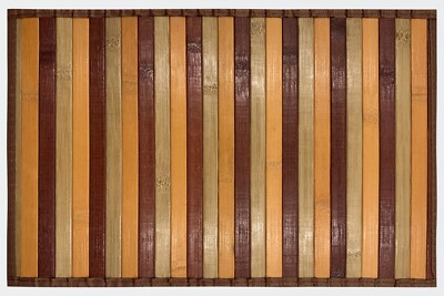 TEPPICH BAMBUS HOLZ LÄUFER RUTSCHFEST WASCHBAR LAUFMATTE