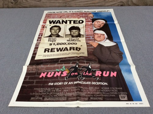 1990 Nuns On The Run Original Movie House Full Sheet Poster