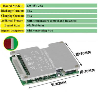 48V-13S-35A Li-ion Battery BMS PCB PCM Balance Circuit Board for E-bike Ebicycle
