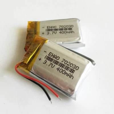 EHAO 2 Piezas 400mAh Lipo Recargable 3.7V Batería Para Selfie Stick Grabadora DVD 702030