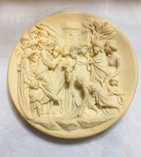 Placa Colección Puertas Ghiberti Entrada Cristos a Jerusalén Alberto Santangela