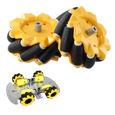 DIY Smart Roboter Auto Zubehör 2 Stück 48 mm für Mecanum omnidirektionale Räder