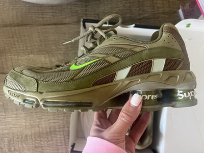 Supreme Nike Shox Ride 2 Neutral Olive Size 10 Men's DN1615-200 OG Box VNM
