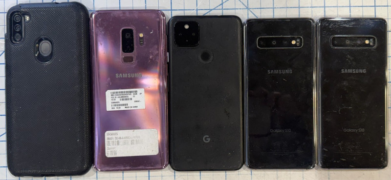 LOT OF 5 Miscellaneous Samsung - *AS-IS FOR SALVAGE/PARTS/DISASSEMBLY*
