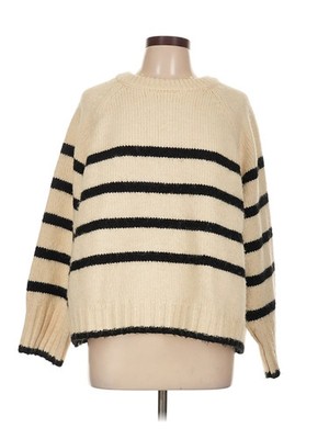 Rita Ora x Primark Women Ivory Pullover Sweater L