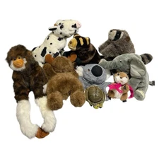 Puppet Plush LOT of 9 Full Body Hand Finger Realistic Animals Sounds Club Cover