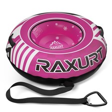 Heavy Duty Snow Tube with Premium Canvas Cover for and Adults, 48'' Inflatabl...