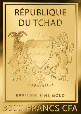 2026 Chad Tut 1/1000 oz .9999 Gold Coin in Card | eBay