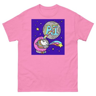 Just Say No to AI Unicorn Outer Space Astronaut Unisex classic tee