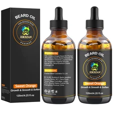 Beard Oil,120Ml/4.25Fl.Oz Oil Promote Large Volume Beard Growth,Leave in Conditi