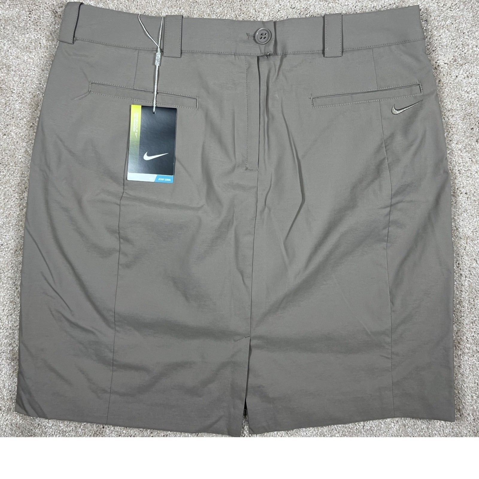 Nike Golf Tour Performance Dri-FIT Skort Khaki Tan Womens 10 452941-223 NWT - Thumbnail 7