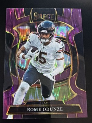 2025 Panini Select - Concourse Rome Odunze #74 Purple Shock Prizm /699