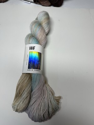 Hedgehog Fibers Merino/Nylon Sock Yarn 100g 400m Opalite Pink Blue Hand Dyed