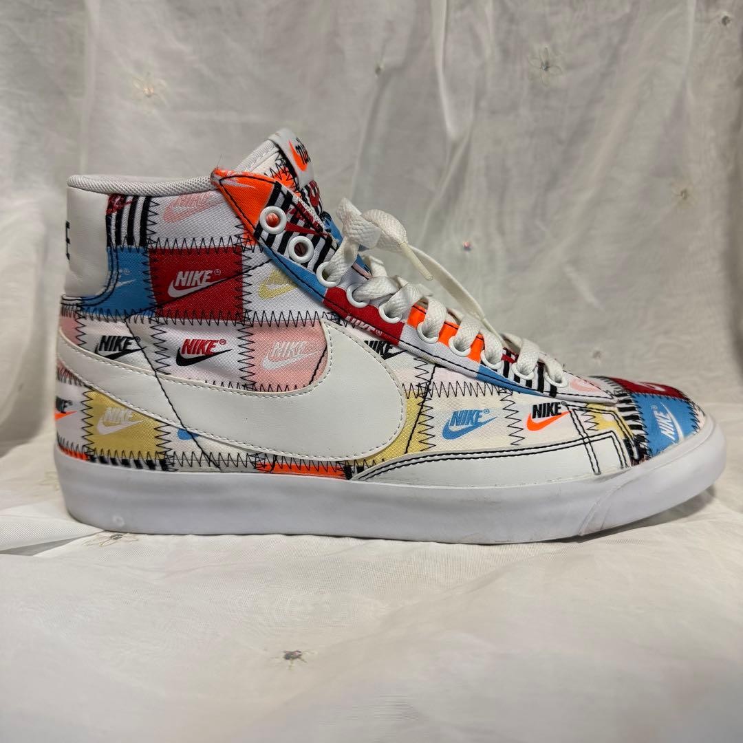 NIKE Blazer Mid Patchwork Multicolor Sneakers 27c… - image 9
