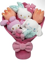Hello Kitty and Friends 12" Plush Valentine  s Bouquet 9 Plush Included Sanrio