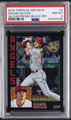 2019 TOPPS SILVER PACK 1984 CHROME PROMO #2 SHOHEI OHTANI 199/199 PSA 8