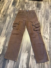 Stussy LV Monogram Stucci Bondage Cargo Paint Pants 90s Vintage Ol Big Travis 29