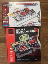 Elenco Snap Circuit Lot Skill Builder 125 0515 Junior Sc-100 Electronic Projects