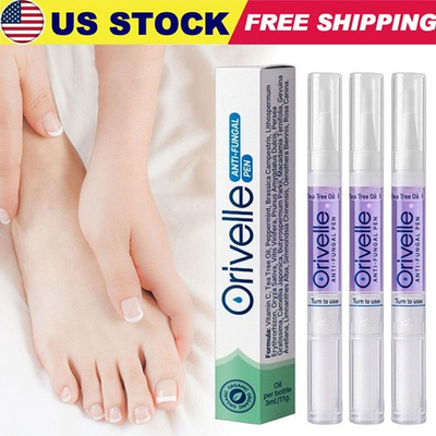 #ad 5Pcs NEW Anti Fungal Pen Intensive Treatment Toenail Fungus Foot Nail Repair Oil $32.95