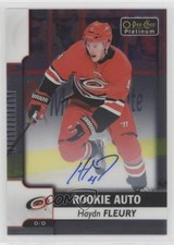 2017-18 O-Pee-Chee Platinum Rookie Autos Haydn Fleury #R-HF Auto f7r