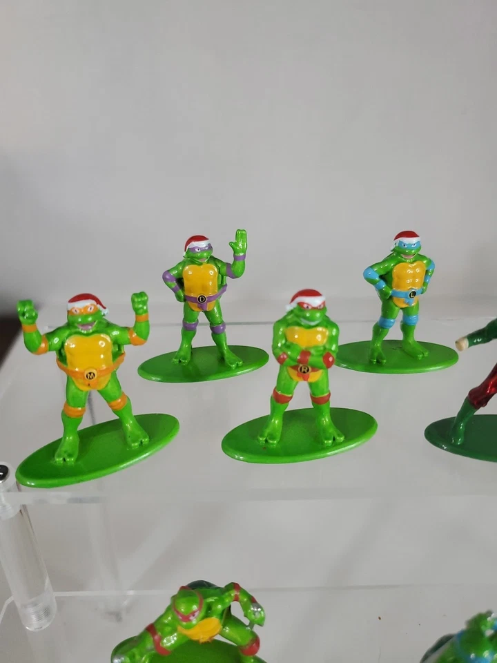 Viacom Metalfigs Teenage Mutant Ninja Turtles Diecast Advent Figures Complete - Image 2 of 4