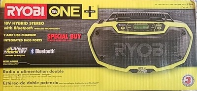 Ryobi P746 18V ONE+ Hybrid Stereo with Bluetooth Wireless