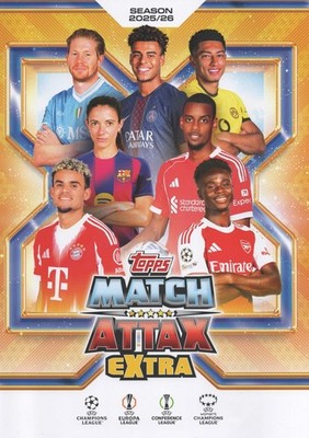 Match Attax Champions League EXTRA 2025/2026 Limited/Black/Chrome X/100 Club etc