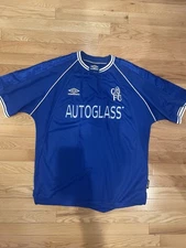 Vintage Chelsea FC 1999-2000 Umbro Home Jersey Size Large
