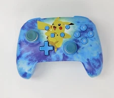 PowerA Enhanced Wired Controller Tie Dye Pikachu Blue Yellow for Nintendo Switch