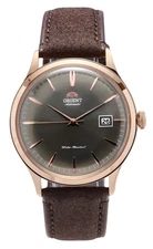 Orient Bambino Version 4 Automatic RA-AC0P04Y10B Mens Watch Bronze Dial Leather
