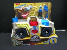 Imaginext Jurassic World Track & Transport Dino Truck & Figure Set + Accessories
