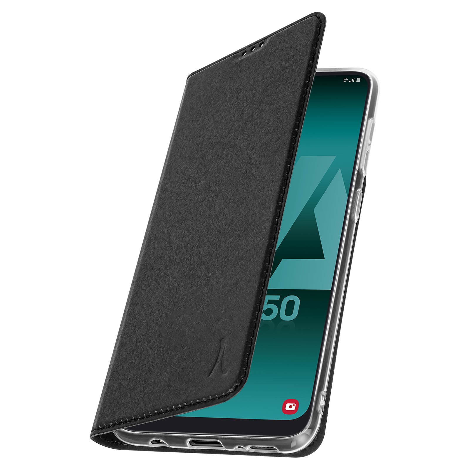 Étui à rabat Galaxy A50 Akashi idéal pour visionner vos séries dans le train