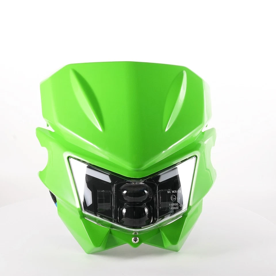 Dirt Bike LED Headlamp Headlight Universal for KLX110 KX125 KX450F KX250F KDX200 - Image 3 of 4