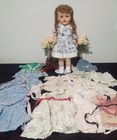 Vintage 1950's Ideal "Saucy Walker" Doll w/ Vintage Handmade Doll Clothes