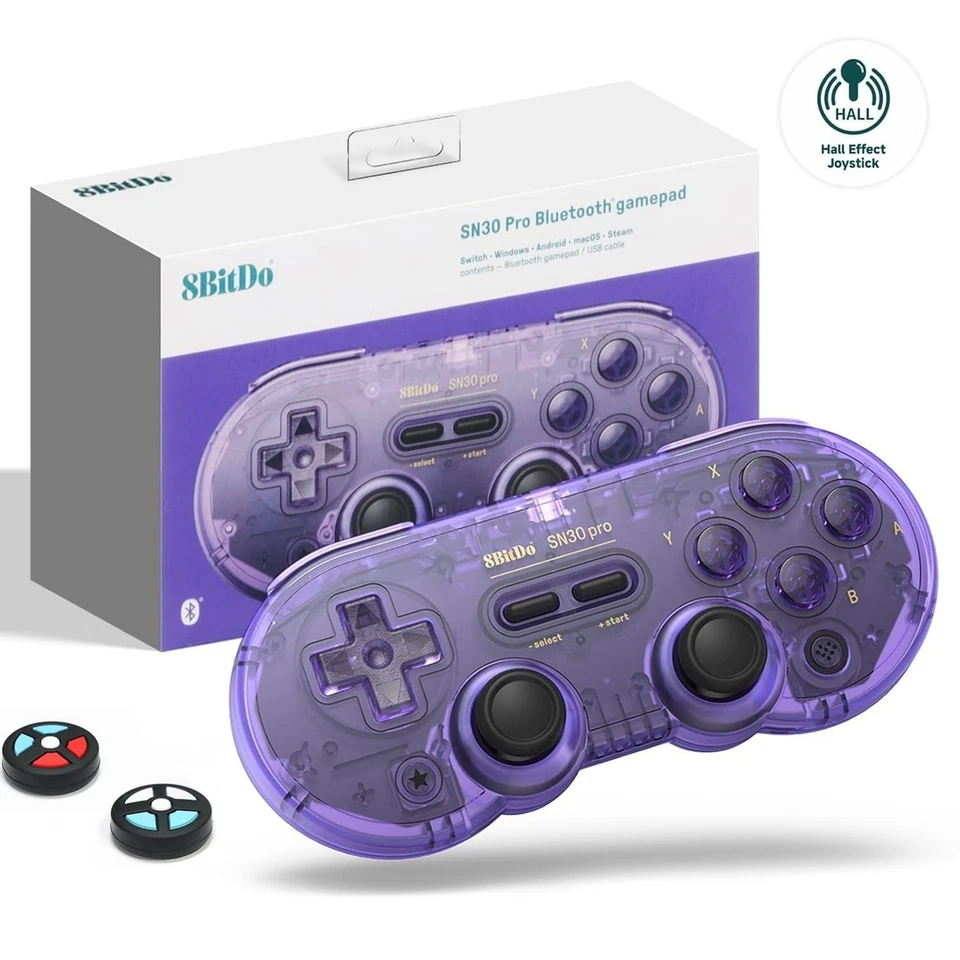 Retro-Inspired SN30 Pro Gamepad with 16 Hours Play – Multi-Platform Compatible - Image 3 of 4